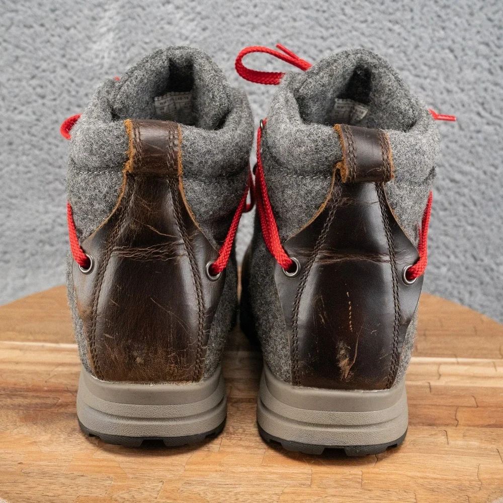 Woolrich Waterproof Womens Rockies II Boots Brown Leather Wool Lace Up Hiking 10